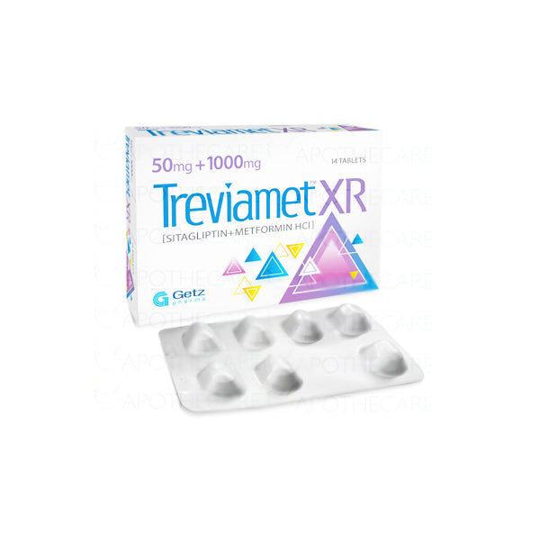 Treviamet XR Tab 50mg/1000mg 14-s