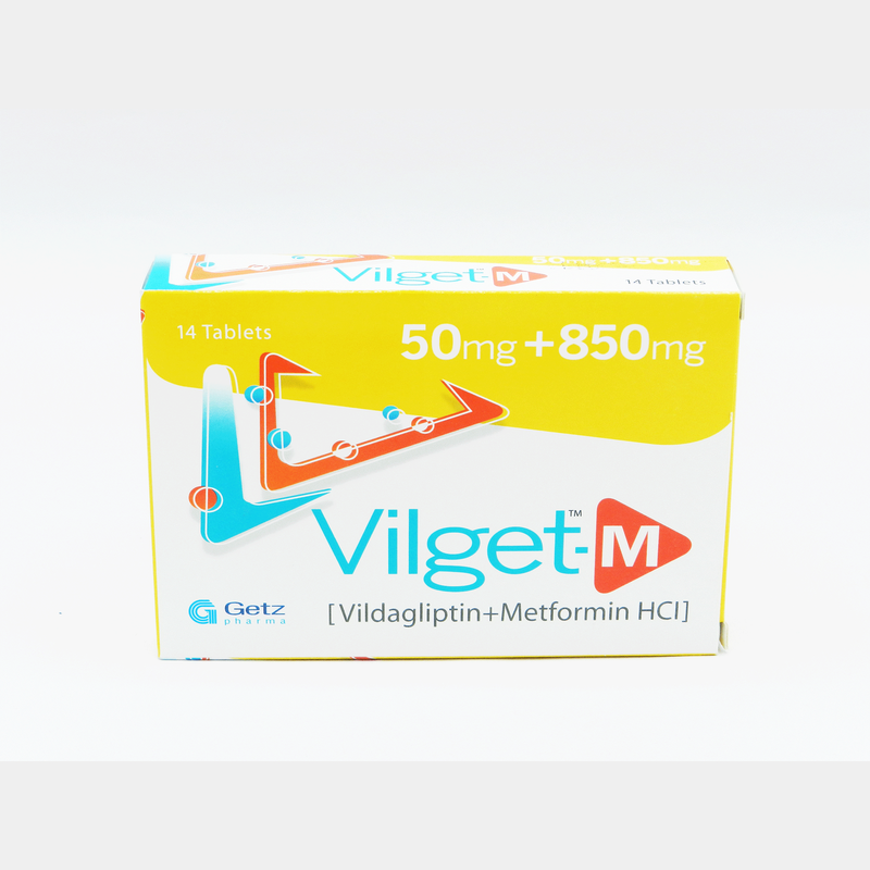 Vilget-M Tab 50mg/850mg 14's