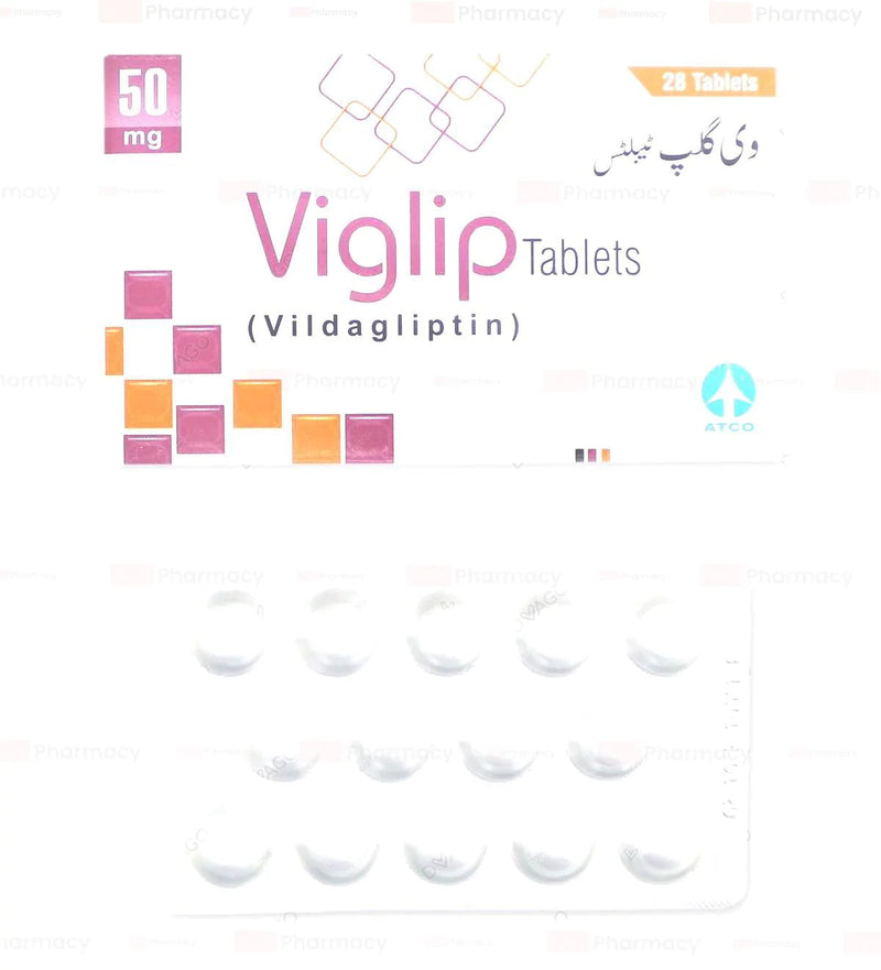 Viglip Tab 50mg 2x14's