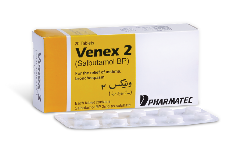 Venex 2 Tab 2mg 20's