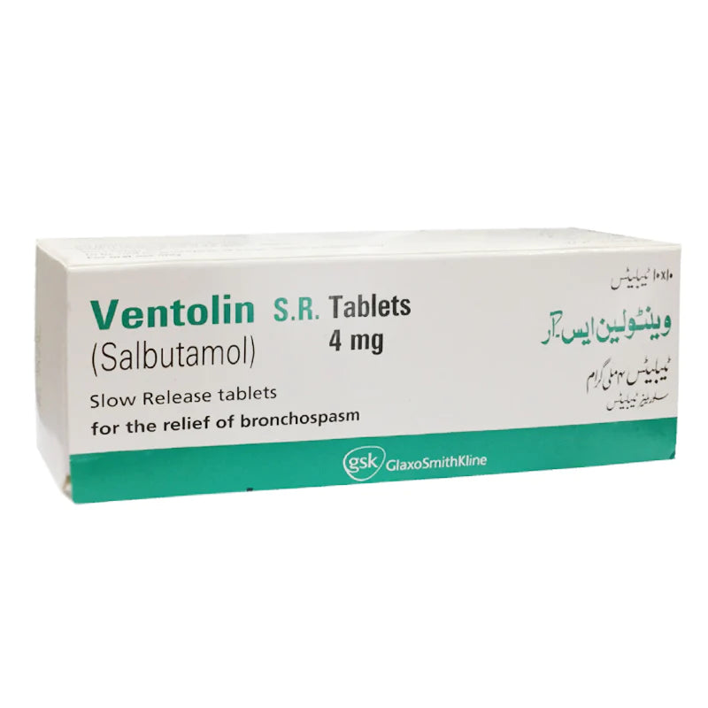 Ventolin SR Tab 4mg 100's