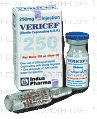 Vericef Inj 250mg 1Vial