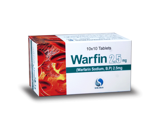 Warfin Tab 2.5mg 100’s