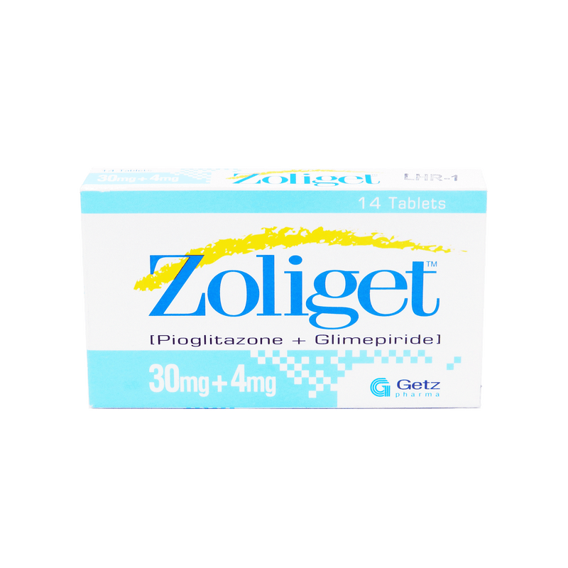 Zoliget Tab 30mg/4mg 14's