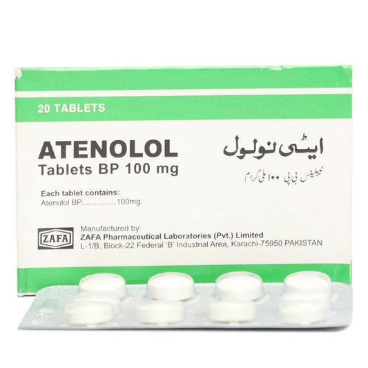 Atenolol Tab 100mg 20's