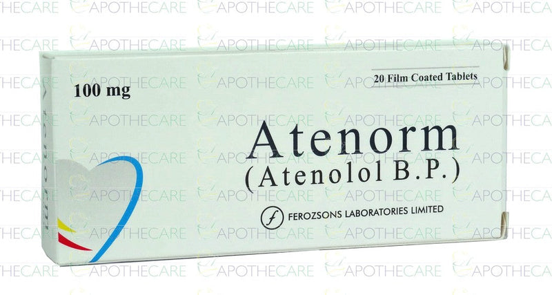 Atenorm Tab 100mg 2x10's