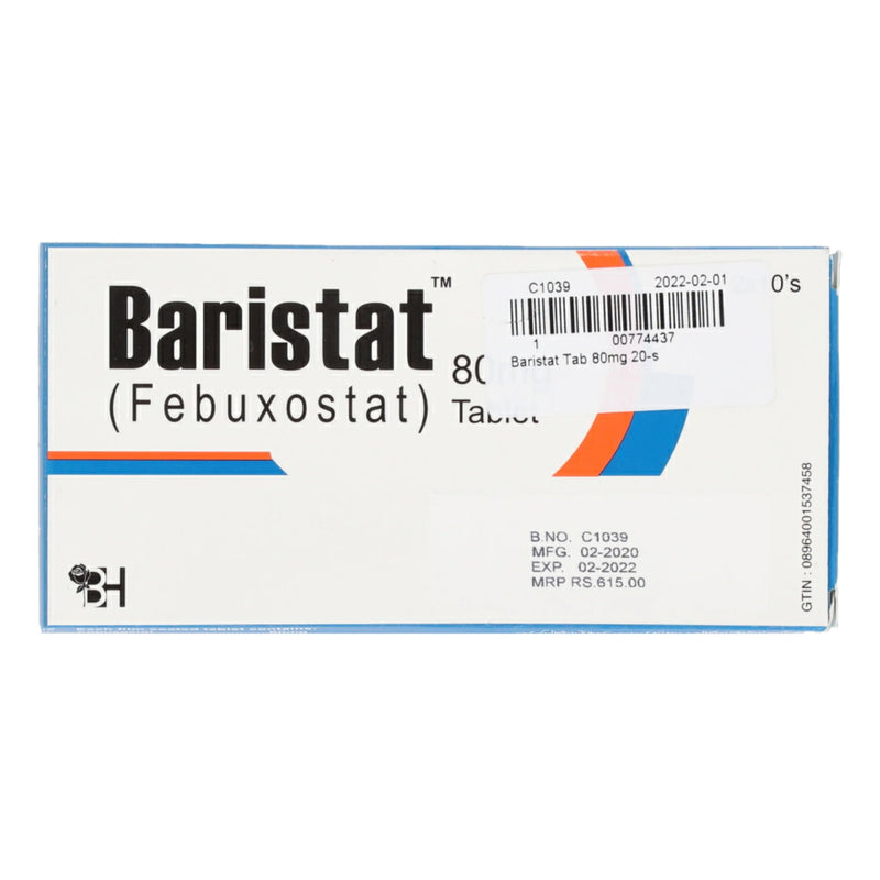 Baristat Tab 80mg 20's