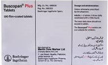 Buscopan Plus Tab 10mg/500mg 10x10's