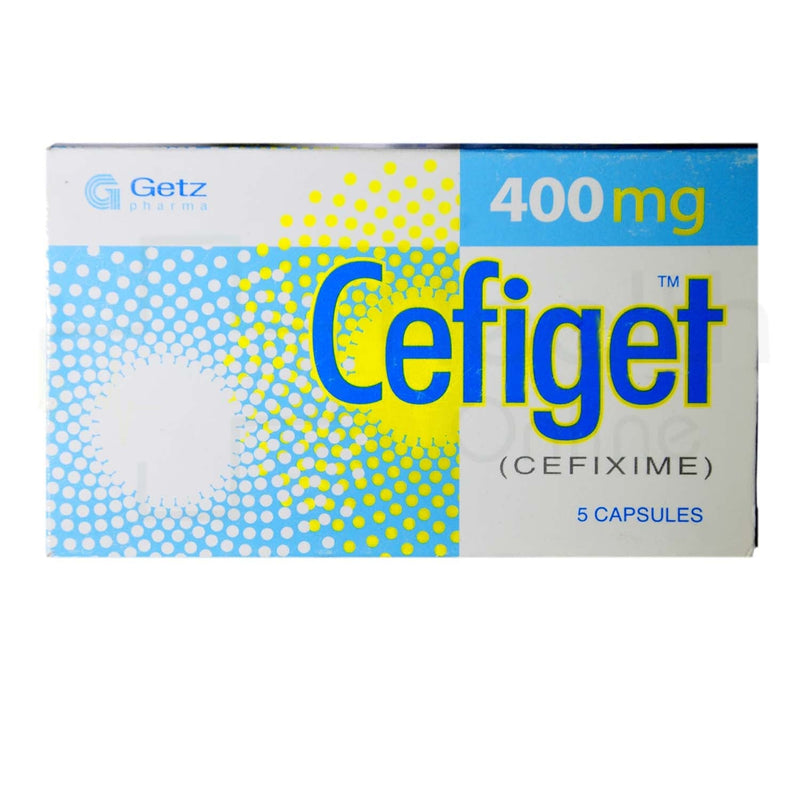 Cefiget Cap 400mg 5’s