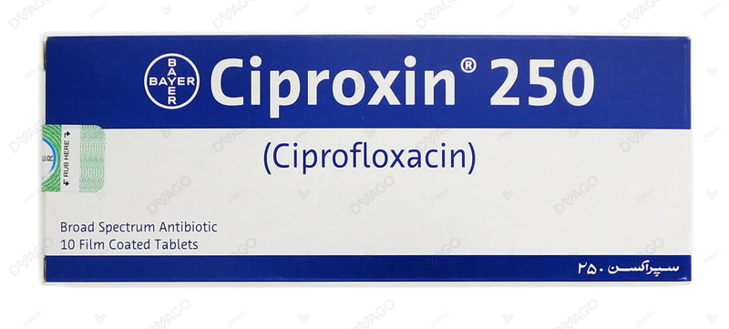 Ciproxin Tab 250mg 10's