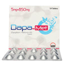 Dapa-Met Tab 5/850mg 14's