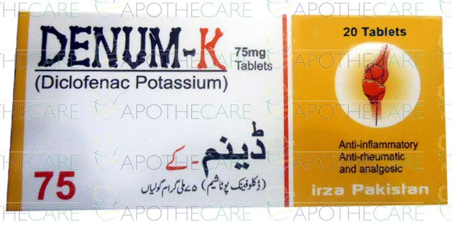 Denum (K) Tab 75mg 2x10's