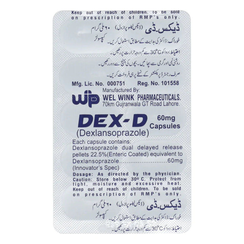 Dex-D Cap 60mg 30's