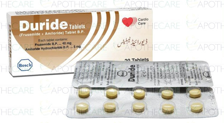 Duride Tab 40mg/5mg 2x10's