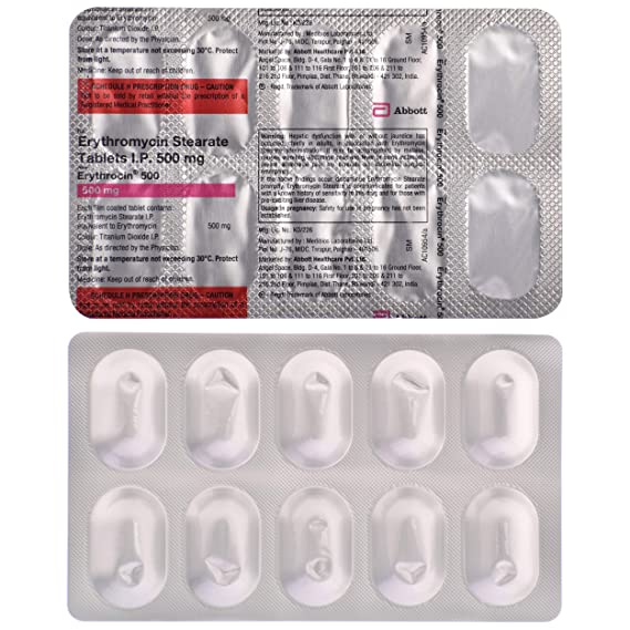 Erythrocin Tab 500mg 10's