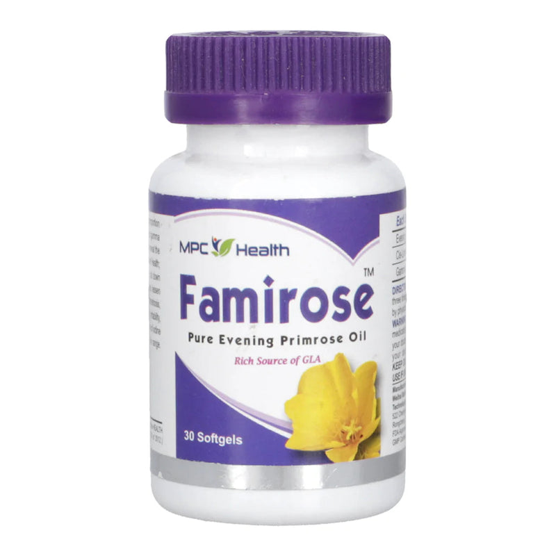 Famirose (Pure Evening Primrose Oil) Softgels 20's