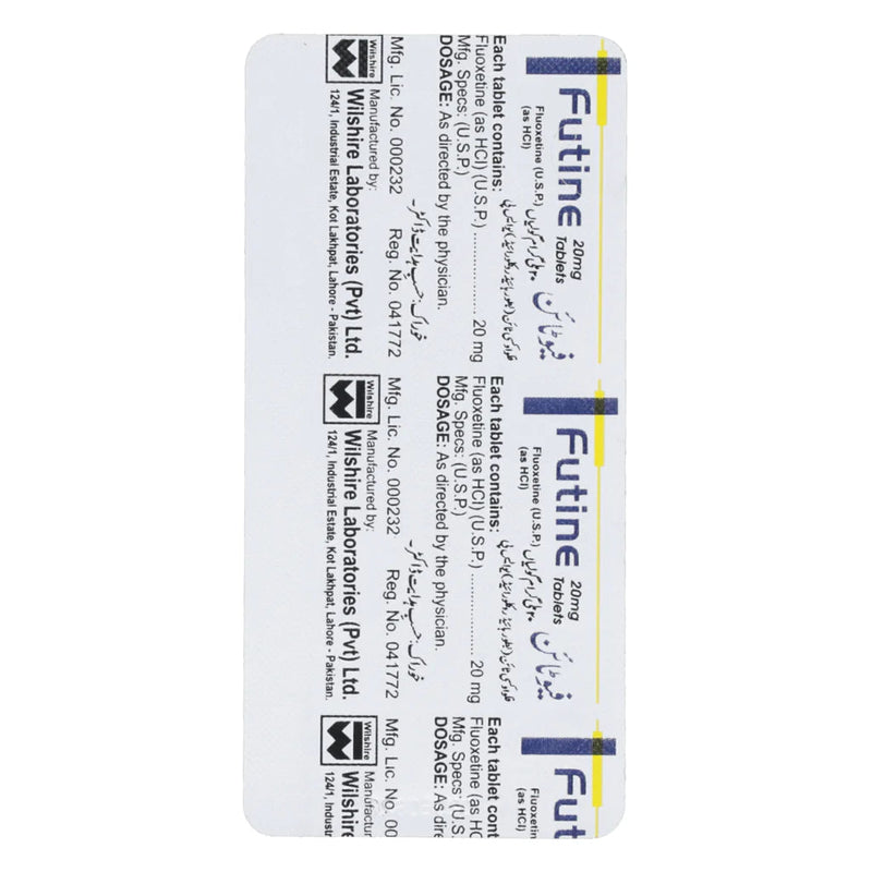 Futine Tab 20mg 2x10's