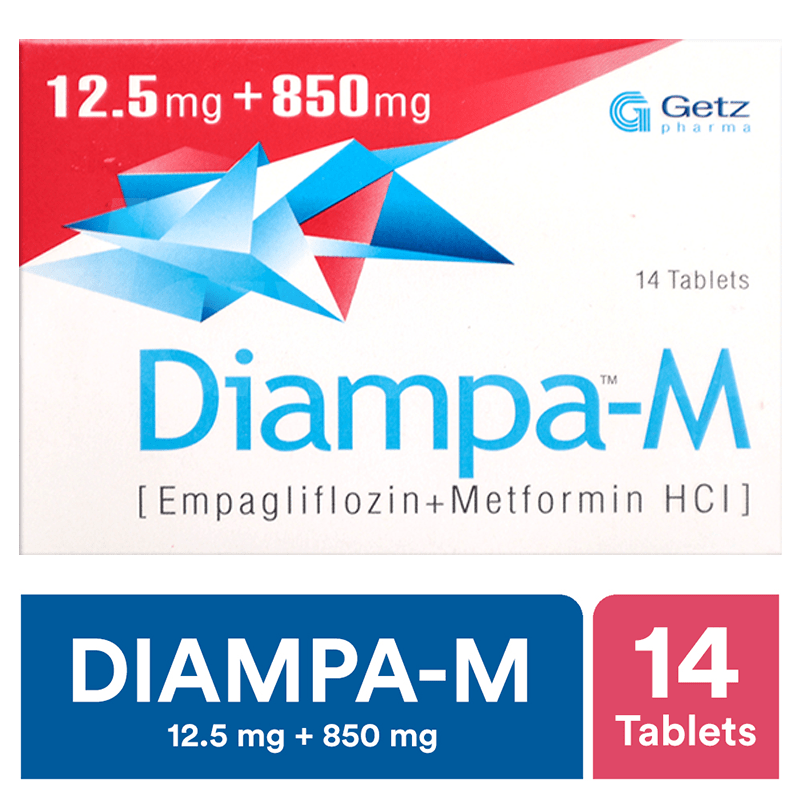 Diampa-M Tab 12.5mg/850mg 14's