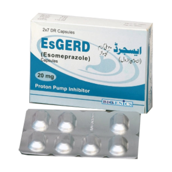 Esgerd Cap 20mg 14’s