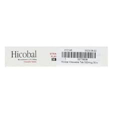 Hicobal Chewable Tab 500mcg 30's