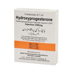 Hydroxyprogesterone Inj 250mg 3Ampx1ml