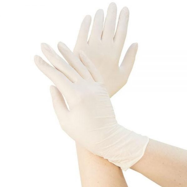 Safety Disposable Latex Examination Gloves Medium 10's