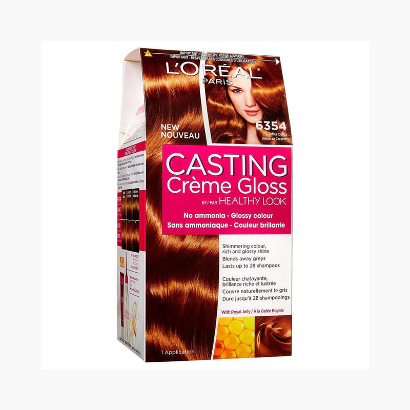 L'Oreal Paris Casting Hair Colour Gloss (Toffee Delice 6.354) Cream 1's