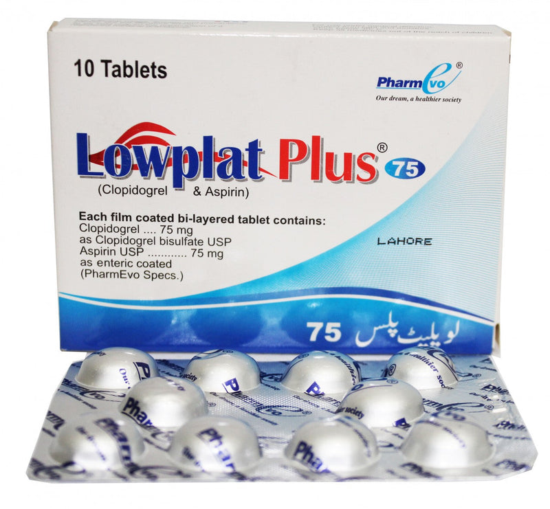 Lowplat Plus Tab 75mg/75mg 10's