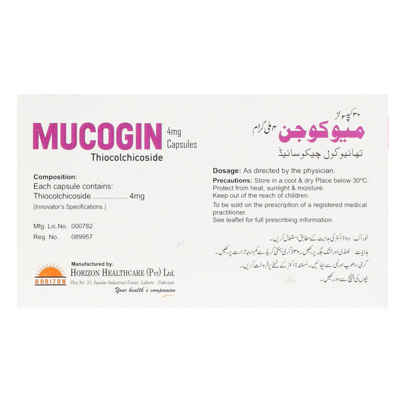 Mucogin Cap 4mg 30's