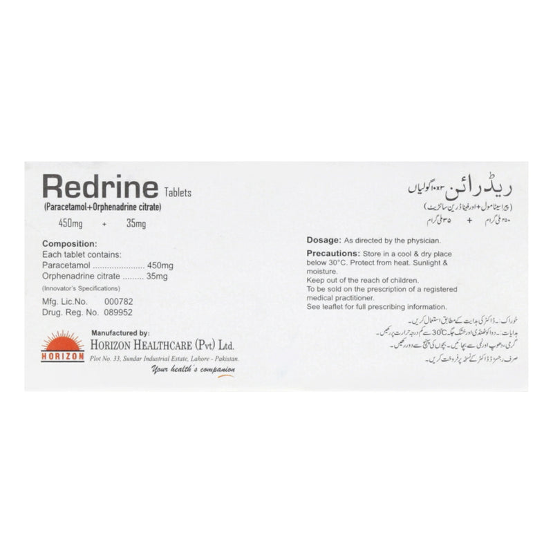 Redrine Tab 450/35mg 30's