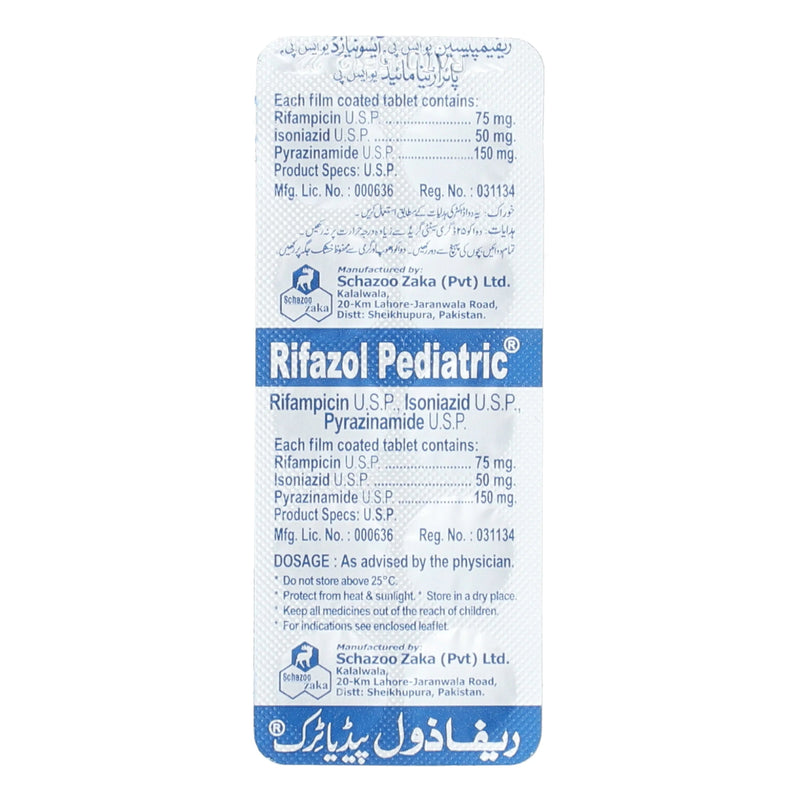 Rifazol Pediatric Tab 10x10's