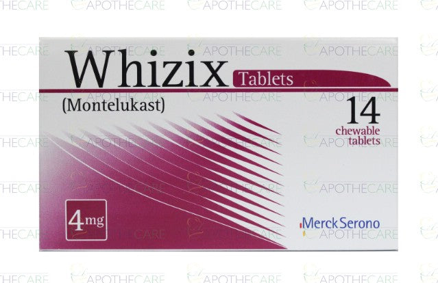 Whizix Tab 4mg 1x14's