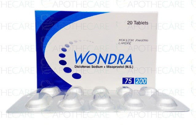 Wondra Tab 75mg/200mcg 2x10's