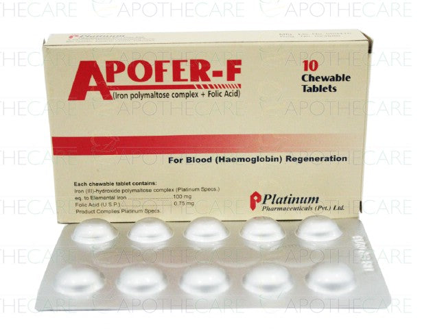 Apofer-F Tab 100mg 1x10's – Ailaaj