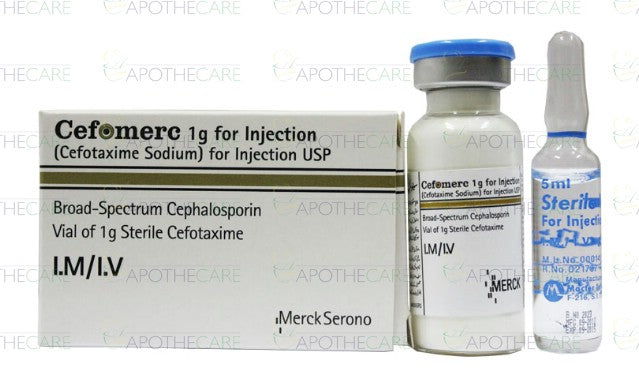 Cefomerc I.M/I.V Inj 1gm 1Vial