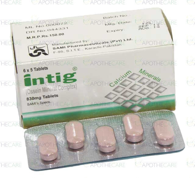 Intig Tab 830mg 6x5's