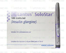 Lantus Solostar Inj 100IU 5PFPx3ml