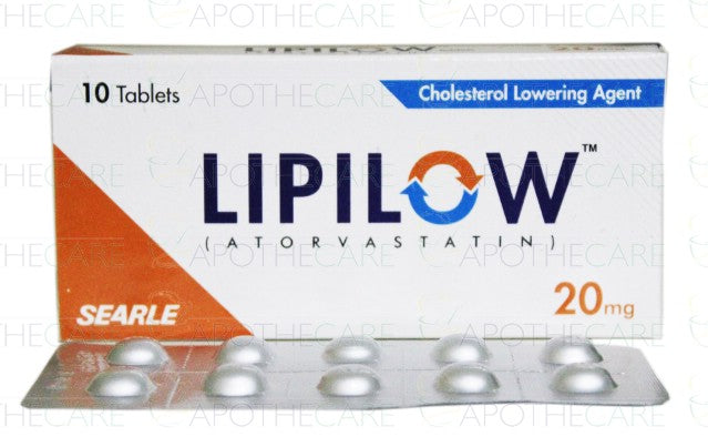 Lipilow Tab 20mg 10's