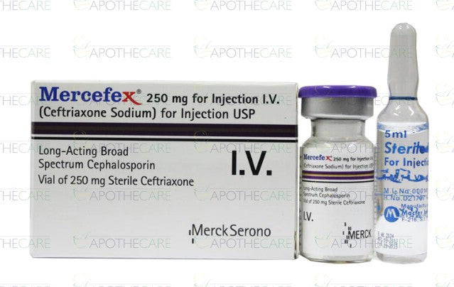 Mercefex IV Inj 250mg 1Vial