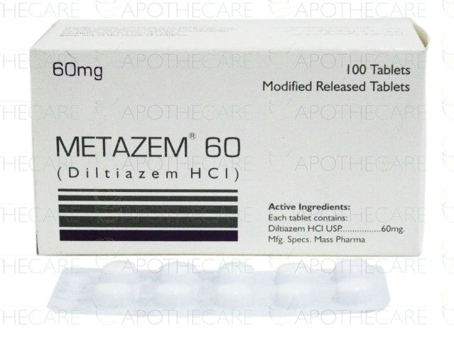 Metazem 60 Tab 60mg 10x10's