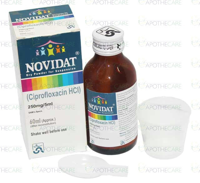 Novidat Dry Powder Susp 250mg/5ml 60ml