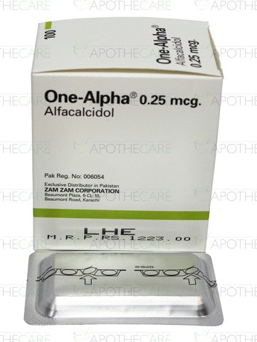 One-Alpha Cap 0.25mcg 100's