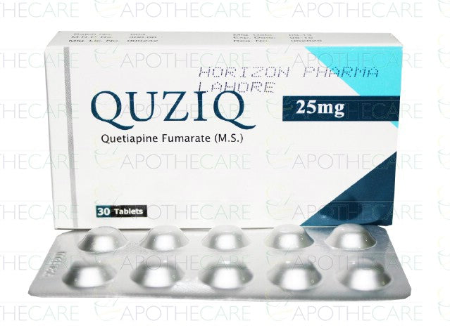 Quziq Tab 25mg 3x10's