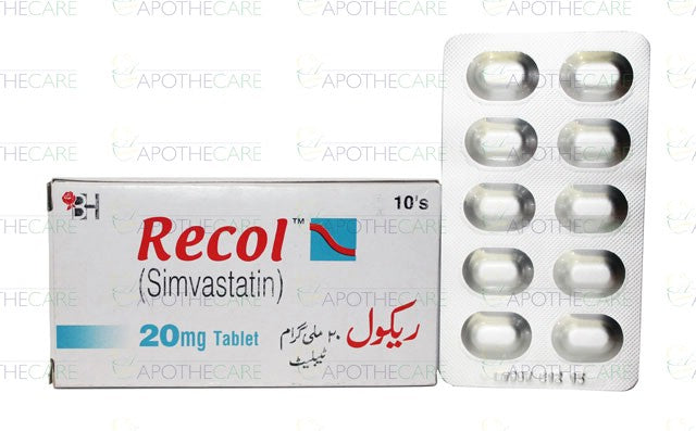 Recol Tab 20mg 10's – Ailaaj