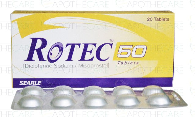 Rotec-50 Tab 50mg/200mcg 10's – Ailaaj