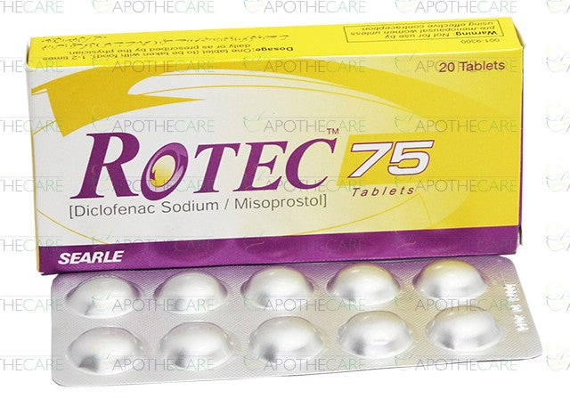Rotec-75 Tab 75mg/200mcg 20's