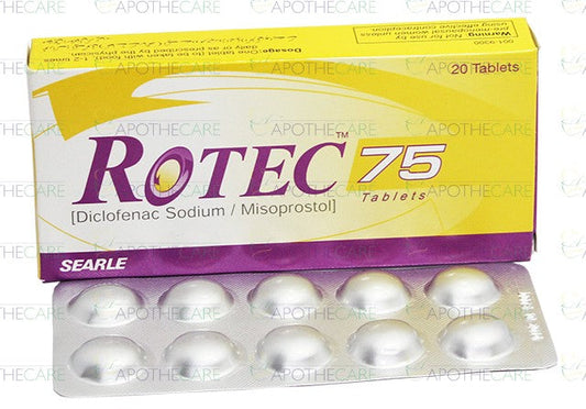 Rotec-75 Tab 75mg/200mcg 20's