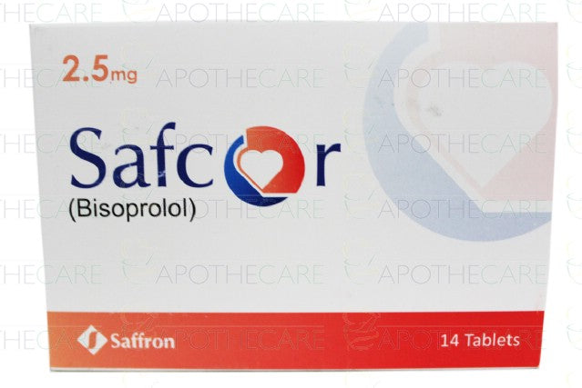 Safcor Tab 2.5mg 14's