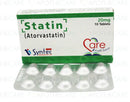 Statin Tab 20mg 10's