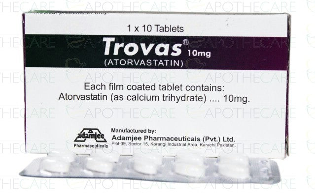 Trovas Tab 10mg 1x10's